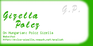 gizella polcz business card